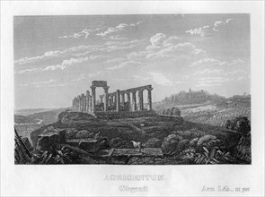 Agrigento, Sicily, Italy, c1833. Artist: Unknown