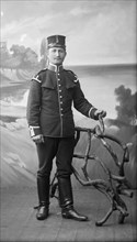 An army lance-corporal in uniform and boots with spurs, Landskrona, Sweden, 1910. Artist: Unknown