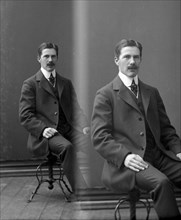 Double exposured portrait of a man, Landskrona, Sweden, 1910. Artist: Unknown