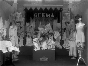 Exhibition of lingerie by Germa, Landskrona, Sweden, 1929. Artist: Unknown