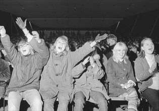 Enthusiastic fans at a pop concert, Landskrona, Sweden, 1967. Artist: Unknown