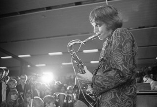 Chris Wood, saxophonist with Traffic, in concert at Landskrona, Sweden, 1967. Artist: Unknown