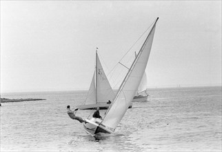 Yacht race in the Öresund, off Landskrona, Sweden, 1967. Artist: Unknown