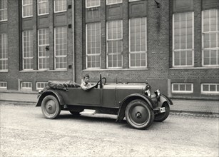 Prince Bertil as a trainee at the Thulin car factory, Landskrona, Sweden 1928. Artist: Unknown