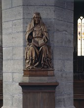 St Bridget, sculpture in Vadstena Abbey, Sweden. Artist: Torkel Lindeberg