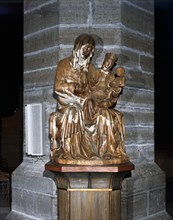 St Bridget, sculpture in Vadstena Abbey, Sweden. Artist: Torkel Lindeberg