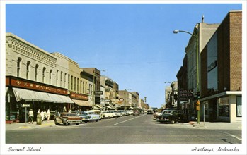 Second Street, Hastings, Nebraska, USA, 1959. Artist: Unknown