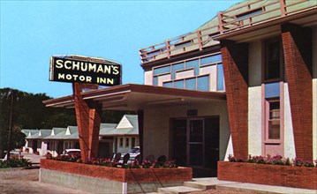 Schuman's Motor Inn, Rolla, Missouri, USA, 1957. Artist: Unknown