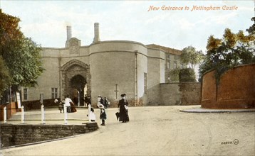 Nottingham Castle grounds, c1910. Artist: Unknown