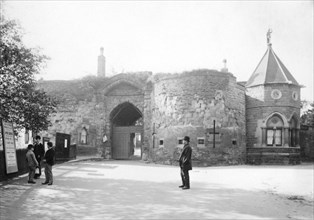 Nottingham Castle Lodge and Gateway, c1870(?). Artist: Unknown