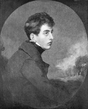 Portrait of Lord Byron as a young man, c1805 (1905). Artist: Grout Engraving Company
