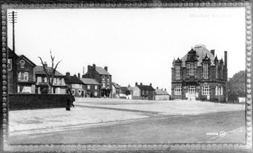 Ripley Market Place showing the elm tree, Derbyshire, 1906. Artist: Unknown