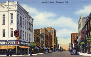 Meridian Street, Anderson, Indiana, USA, 1940. Artist: Unknown