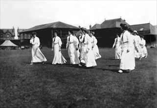England women's cricket team, Trent Bridge Cricket Ground, Nottingham, Nottinghamshire, pre-1914. Artist: Unknown
