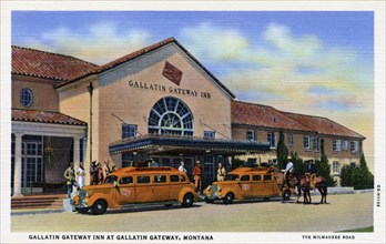 Gallatin Gateway Inn, Montana, USA, 1940. Artist: Unknown