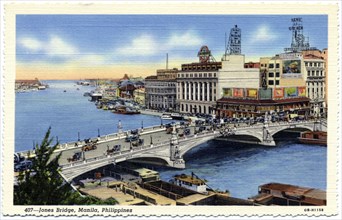 Jones Bridge, Manila, Phillipines, 1940. Artist: Unknown