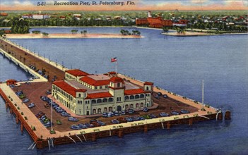 Recreation Pier, St Petersburg, Florida, USA, 1940. Artist: Unknown