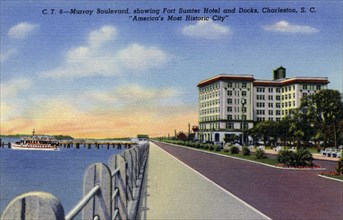 Murray Boulevard, Charleston, South Carolina, 1940. Artist: Unknown