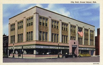 City Hall, Grand Island, Nebraska, USA, 1940. Artist: Unknown