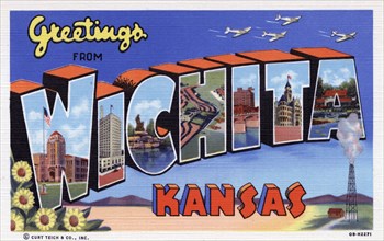 'Greetings from Wichita, Kansas', postcard, 1940. Artist: Unknown