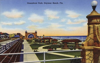 Oceanfront Park, Daytona Beach, Florida, USA, 1940. Artist: Unknown