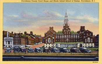 County Court House and Rhode Island School of Design, Providence, Rhode Island, USA, 1940. Artist: Unknown
