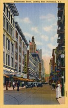 Westminster Street, looking east, Providence, Rhode Island, USA, 1940. Artist: Unknown