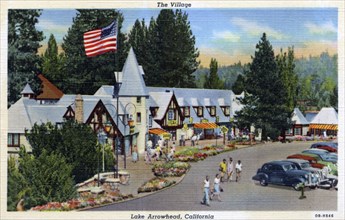 The Village, Lake Arrowhead, California, USA, 1940. Artist: Unknown