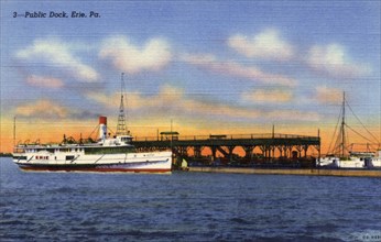 Public dock, Erie, Pennsylvania, USA, 1940. Artist: Unknown