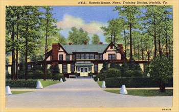 Hostess House, Naval Training Station, Norfolk, Virginia, USA, 1940. Artist: Unknown