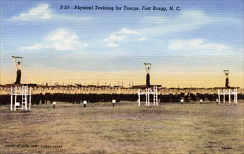 'Physical Training for the Troops, Fort Bragg, North Carolina', USA, 1945. Artist: US Army Signal Corps