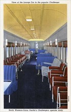 Lounge car on the North Western Union Pacific's popular 'Challenger' train, USA, 1941. Artist: Unknown