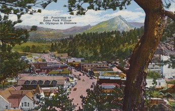 Panorama of Estes Park, Colorado, USA, 1940. Artist: Unknown