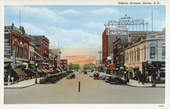 Dakota Avenue, Huron, South Dakota, USA, 1940. Artist: Unknown
