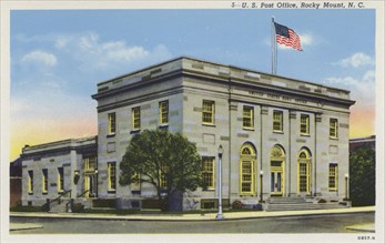 US Post Office, Rocky Mount, North Carolina, USA, 1940. Artist: Unknown