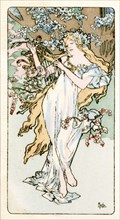 'Spring', 1900. Artist: Alphonse Mucha