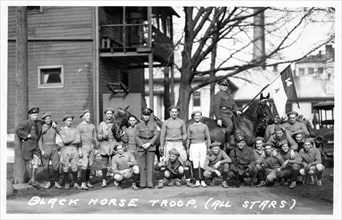 'Black Horse Troop (All Stars)', Fort Sheridan, Illinois, USA, 1920. Artist: Unknown