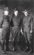 US Army officers from Fort Sheridan, Illinois, in El Paso, Texas, USA, 1916. Artist: Unknown
