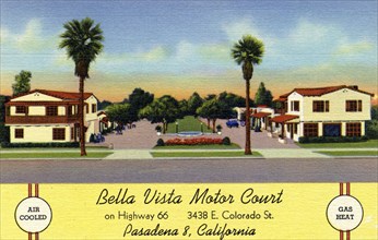 Bella Vista Motor Court, Pasadena, California, USA, 1940. Artist: Unknown