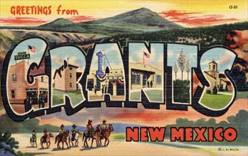 Greetings from Grants, New Mexico, USA, 1942. Artist: Unknown