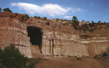 Kit Carson Cave, north of Route 66 near Gallup, New Mexico, USA, 1952. Artist: Caplin & Thompson
