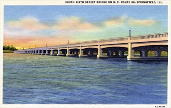 South Sixth Street Bridge, Springfield, Illinois, USA, 1935. Artist: Unknown