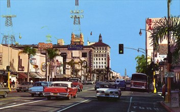 Looking east on Colorado Street, Pasadena, California, USA, 1965. Artist: Unknown