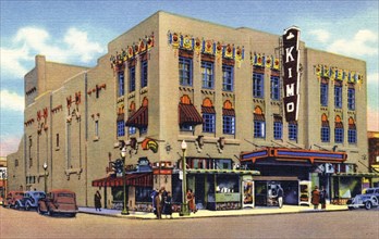 Kimo, America's foremost Indian theatre, Albuquerque, New Mexico, USA, 1938. Artist: Unknown