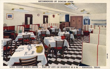 Long Champ Dining Salon, Amarillo, Texas, USA, 1948. Artist: Unknown