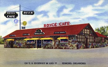 Royce Cafe, Edmond, Oklahoma, USA, 1949. Artist: Unknown