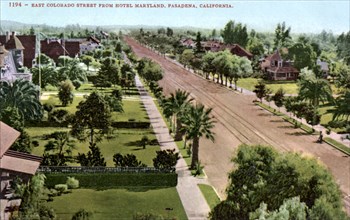 East Colorado Street from the Hotel Maryland, Pasadena, California, USA, early 20th century. Artist: Unknown