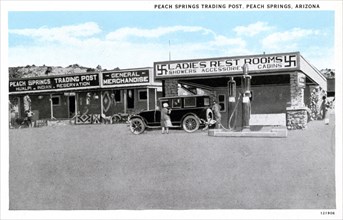 Peach Springs Trading Post, Peach Springs, Arizona, USA, 1928. Artist: Unknown
