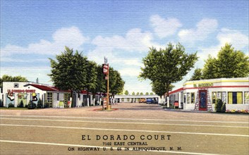 El Dorado Court motel, Albuquerque, New Mexico, USA, 1939. Artist: Unknown