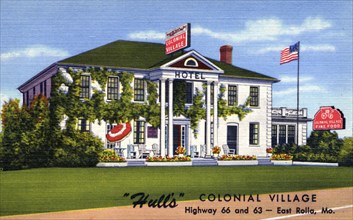 Hulls Colonial Village Hotel, Rolla, Missouri, USA, 1953. Artist: Unknown